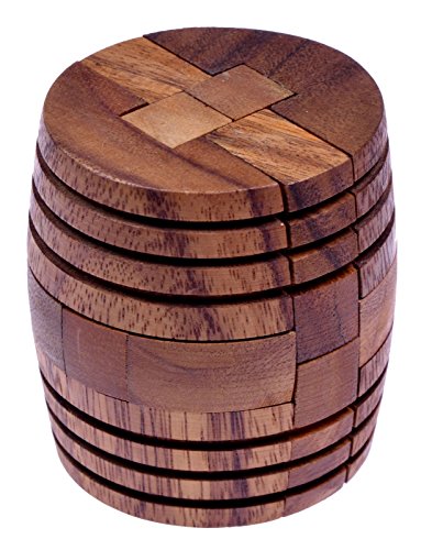LOGOPLAY Barrel - Fass - 3D Puzzle - Denkspiel - Knobelspiel - Geduldspiel - Logikspiel aus Holz von LOGOPLAY