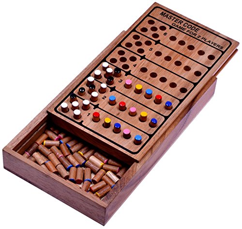 LOGOPLAY Code Finder - Master Code - Superhirn - Strategiespiel - Denkspiel - Logikspiel - Brettspiel aus Holz für 2 Spieler von LOGOPLAY