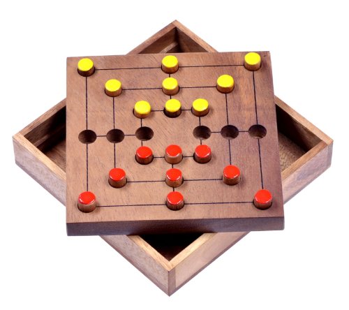 Mühle Gr. L - Strategy - Strategiespiel - Denkspiel - Brettspiel aus Holz von LOGOPLAY