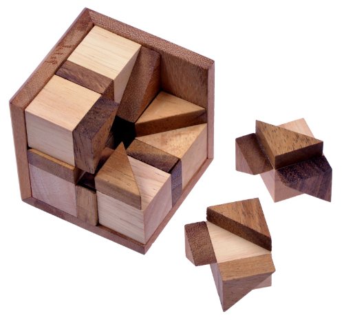 LOGOPLAY Octagon - 3D Puzzle - Denkspiel - Knobelspiel - Geduldspiel - Logikspiel im Holzrahmen von LOGOPLAY