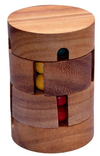 LOGOPLAY Revolve - Zauberwürfel - Dreh-Puzzle - Kugelpuzzle - Denkspiel - Knobelspiel - Geduldspiel - Logikspiel aus Holz von LOGOPLAY