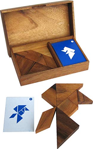LOGOPLAY Tangram für 2 Spieler - Legespiel - Denkspiel - Knobelspiel - Geduldspiel - Logikspiel aus Holz von LOGOPLAY