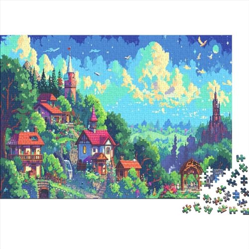 1000 Pieces Puzzles for Adults Teenagers Städte DIY Karikatur Puzzle Stress Relieve Family Puzzle Game Children EduKatzeional Game Toy Gift von LohxA