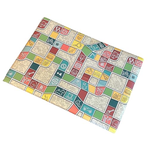 Loke Battle Mats Spot The Game Geschenkpapier, Premium-Geschenkpapier mit Brettspiel-Thema, 68,6 x 48,3 cm Bögen, Gaming-Puzzle-Geschenkpapier von Loke BattleMats