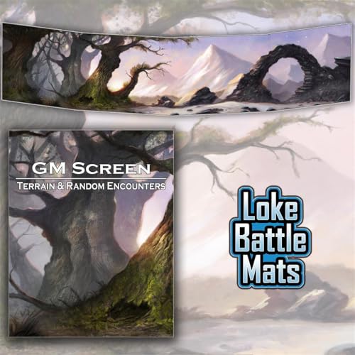 Loke Battlemats | GM Screen Terrain & Random Encounters | RPG | Accessory | Ages 14+ | English von Loke BattleMats