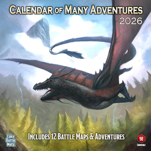 Loke Battlemats | Calendar of Many Adventures 2026 | Calendar 2026 von Loke Battlemats