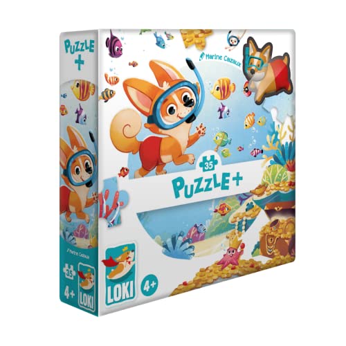 LOKI Puzzle-Tauchen 35 Teile Kinderpuzzle, ab 4 Jahren von Huch & Friends