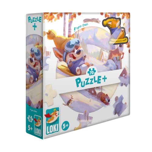 LOKI Puzzle-Winter 70 Teile Kinderpuzzle, ab 5 Jahren von Huch & Friends