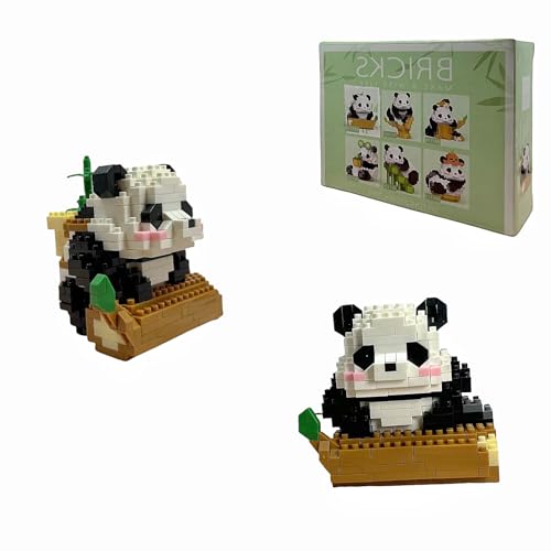 Lolileo 348PCS Panda Mini Bausteine Set, Klemmbausteine Building Block Sets für Erwachsene und Kinder Ab 9+, Weihnachten Geburtstag Geschenk (B) von Lolileo
