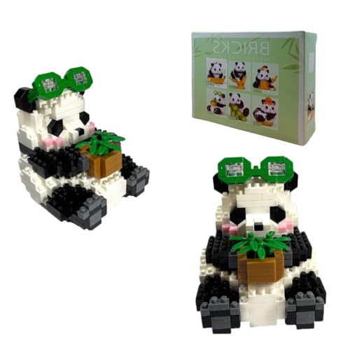 Lolileo 378PCS Panda Mini Bausteine Set, Klemmbausteine Building Block Sets für Erwachsene und Kinder Ab 9+, Weihnachten Geburtstag Geschenk (A) von Lolileo