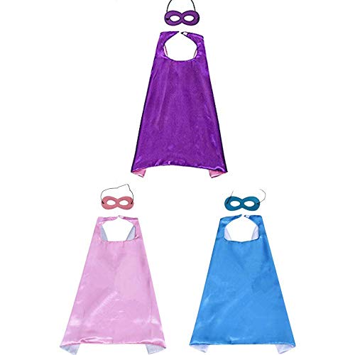 Longsing Kinder Umhang Maske Kostum Kinder Partei Verkleiden Sich 3 Capes mit 3 Maskens Longsing Kinder Umhang Maske Kostum Kinder Partei Verkleiden Sich 3 Capes mit 3 Maskens von Longsing