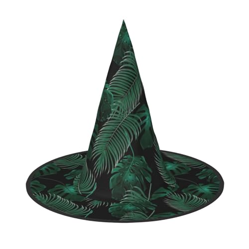 Bananenblatt grün Druck Halloween Kostüm Hexenhut Erwachsene Cosplay Karneval Party Kostüm Zubehör Bananenblatt grün Druck Halloween Kostüm Hexenhut Erwachsene Cosplay Karneval Party Kostüm Zubehör von Longzehao