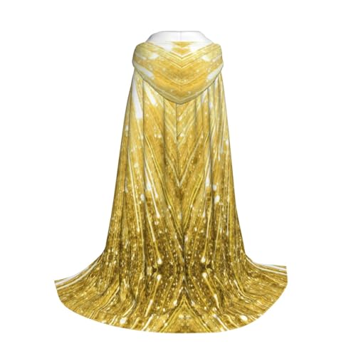 Kapuzenumhang für Kinder mit goldfarbenem Glitzer-Aufdruck, Halloween-/Weihnachts-/Cosplay-Kostüm Kapuzenumhang für Kinder mit goldfarbenem Glitzer-Aufdruck, Halloween-/Weihnachts-/Cosplay-Kostüm von Longzehao