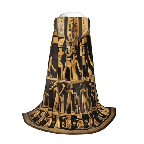 Longzehao Ägypten Hieroglyphen Druck Kapuzenumhang für Kinder mit Halloween Weihnachten Cosplay Kapuzenumhang Kostüm Longzehao Ägypten Hieroglyphen Druck Kapuzenumhang für Kinder mit Halloween Weihnachten Cosplay Kapuzenumhang Kostüm von Longzehao