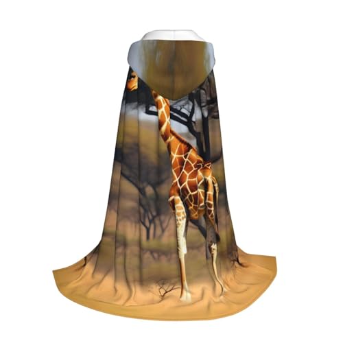 Longzehao Afrika Giraffe Majestätischer Baumdruck Kapuzenumhang für Kinder mit Halloween Weihnachten Cosplay Kapuzenumhang Kostüm Longzehao Afrika Giraffe Majestätischer Baumdruck Kapuzenumhang für Kinder mit Halloween Weihnachten Cosplay Kapuzenumhang Kostüm von Longzehao