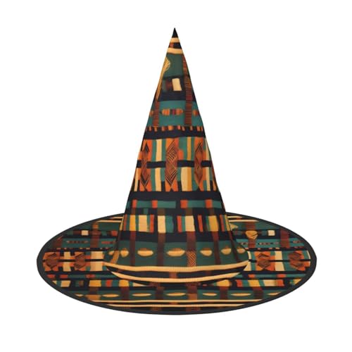 Longzehao Afrikanischer klassischer Webdruck Halloween-Kostüm Hexenhut Erwachsene Cosplay Karneval Party Kostüm Zubehör Longzehao Afrikanischer klassischer Webdruck Halloween-Kostüm Hexenhut Erwachsene Cosplay Karneval Party Kostüm Zubehör von Longzehao