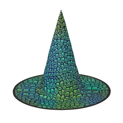 Longzehao Alligatorhaut-Druck, Halloween-Kostüm, Hexenhut, Erwachsene, Cosplay, Karneval, Party, Kostümzubehör Longzehao Alligatorhaut-Druck, Halloween-Kostüm, Hexenhut, Erwachsene, Cosplay, Karneval, Party, Kostümzubehör von Longzehao