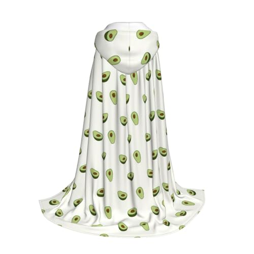 Longzehao Avocado-Print Kapuzenumhang für Kinder mit Halloween Weihnachten Cosplay Kapuzenumhang Kostüm von Longzehao