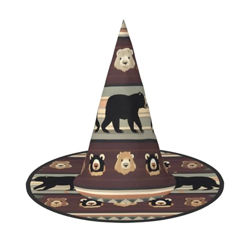 Longzehao Bären-Druck Halloween-Kostüm Hexenhut Erwachsene Cosplay Karneval Party Kostüm Zubehör Longzehao Bären-Druck Halloween-Kostüm Hexenhut Erwachsene Cosplay Karneval Party Kostüm Zubehör von Longzehao