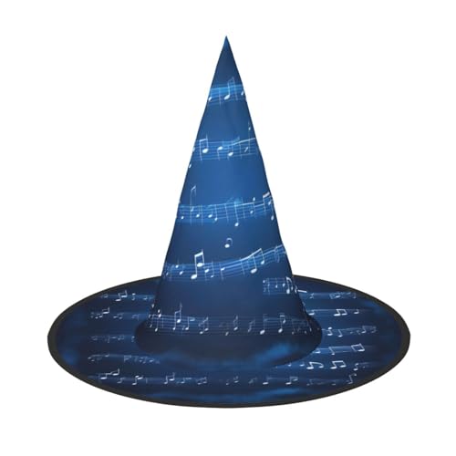 Longzehao Blaue Musiknoten Druck Halloween Kostüm Hexenhut Erwachsene Cosplay Karneval Party Kostüm Zubehör Longzehao Blaue Musiknoten Druck Halloween Kostüm Hexenhut Erwachsene Cosplay Karneval Party Kostüm Zubehör von Longzehao