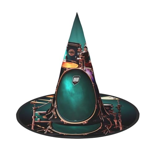 Longzehao Cooles Schlagzeug Set Druck Halloween Kostüm Hexenhut Erwachsene Cosplay Karneval Party Kostüm Zubehör Longzehao Cooles Schlagzeug Set Druck Halloween Kostüm Hexenhut Erwachsene Cosplay Karneval Party Kostüm Zubehör von Longzehao