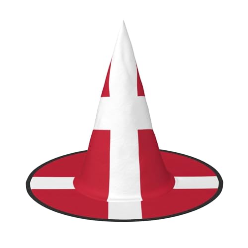 Longzehao Dänische Flagge Druck Halloween Kostüm Hexenhut Erwachsene Cosplay Karneval Party Kostüm Zubehör Longzehao Dänische Flagge Druck Halloween Kostüm Hexenhut Erwachsene Cosplay Karneval Party Kostüm Zubehör von Longzehao