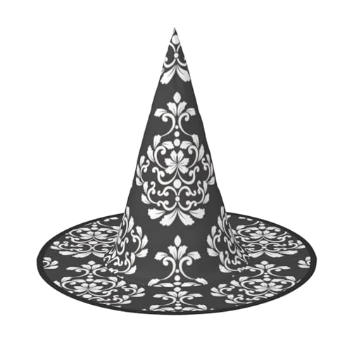 Longzehao Damast Muster Druck Halloween Kostüm Hexenhut Erwachsene Cosplay Karneval Party Kostüm Zubehör Longzehao Damast Muster Druck Halloween Kostüm Hexenhut Erwachsene Cosplay Karneval Party Kostüm Zubehör von Longzehao