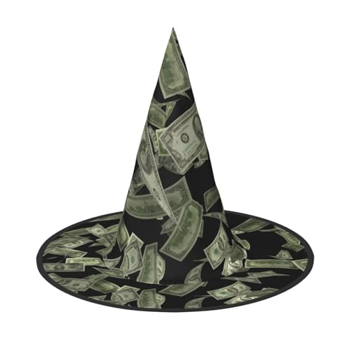 Longzehao Dollar Zeichen Geld Druck Halloween Kostüm Hexenhut Erwachsene Cosplay Karneval Party Kostüm Zubehör Longzehao Dollar Zeichen Geld Druck Halloween Kostüm Hexenhut Erwachsene Cosplay Karneval Party Kostüm Zubehör von Longzehao