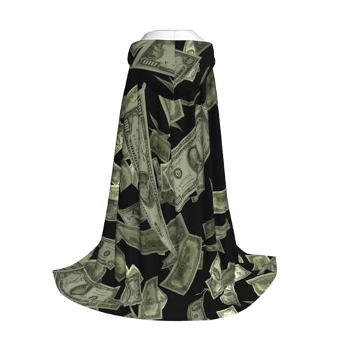 Longzehao Dollarzeichen Gelddruck Kapuzenumhang für Kinder mit Halloween Weihnachten Cosplay Kapuzenumhang Kostüm Longzehao Dollarzeichen Gelddruck Kapuzenumhang für Kinder mit Halloween Weihnachten Cosplay Kapuzenumhang Kostüm von Longzehao