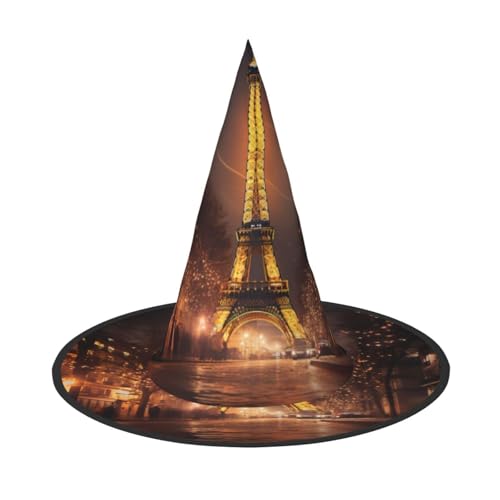 Longzehao Eiffelturm Druck Halloween Kostüm Hexenhut Erwachsene Cosplay Karneval Party Kostüm Zubehör Longzehao Eiffelturm Druck Halloween Kostüm Hexenhut Erwachsene Cosplay Karneval Party Kostüm Zubehör von Longzehao