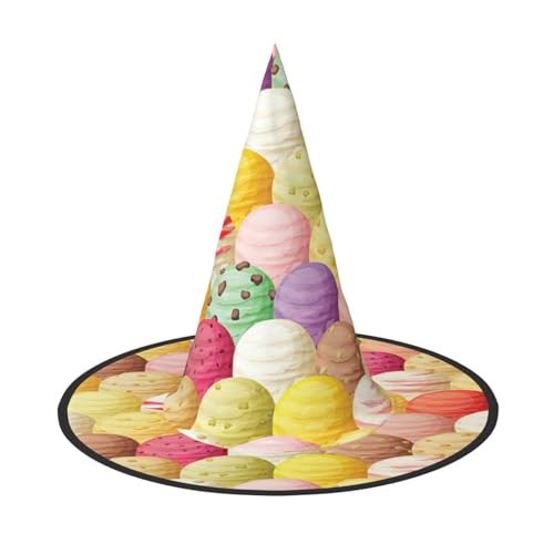 Longzehao Eiscreme-Druck Halloween-Kostüm Hexenhut Erwachsene Cosplay Karneval Party Kostüm Zubehör Longzehao Eiscreme-Druck Halloween-Kostüm Hexenhut Erwachsene Cosplay Karneval Party Kostüm Zubehör von Longzehao