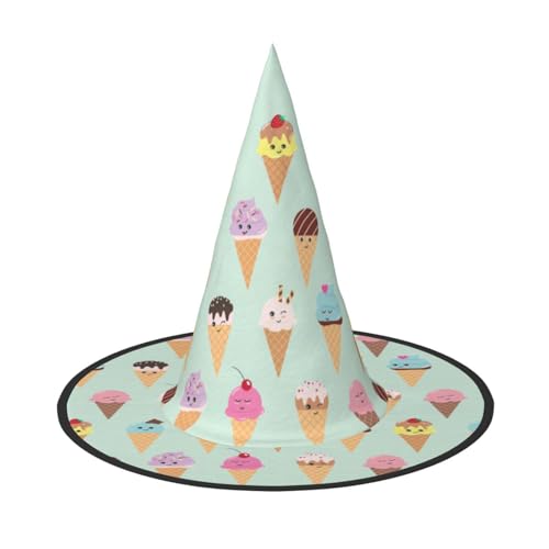 Longzehao Eiswaffeln Druck Halloween Kostüm Hexenhut Erwachsene Cosplay Karneval Party Kostüm Zubehör Longzehao Eiswaffeln Druck Halloween Kostüm Hexenhut Erwachsene Cosplay Karneval Party Kostüm Zubehör von Longzehao