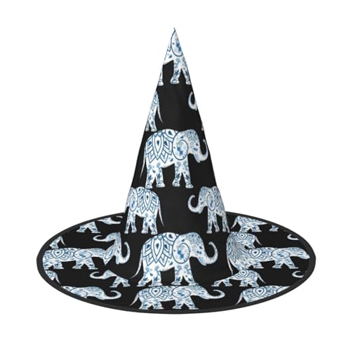 Longzehao Elefant Druck Halloween Kostüm Hexenhut Erwachsene Cosplay Karneval Party Kostüm Zubehör Longzehao Elefant Druck Halloween Kostüm Hexenhut Erwachsene Cosplay Karneval Party Kostüm Zubehör von Longzehao