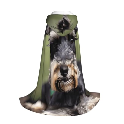 Longzehao Entzückender Kapuzenumhang mit Schnauzer-Aufdruck, für Kinder mit Halloween, Weihnachten, Cosplay, Kapuzenumhang Longzehao Entzückender Kapuzenumhang mit Schnauzer-Aufdruck, für Kinder mit Halloween, Weihnachten, Cosplay, Kapuzenumhang von Longzehao