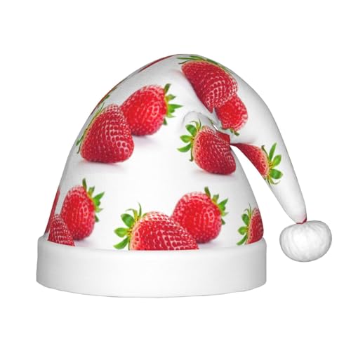 Longzehao Erdbeere Drucken Weihnachten Hüte Für Kinder Mit Plüsch Pelz, Weihnachten Hüte Für Neujahr Party Liefert Longzehao Erdbeere Drucken Weihnachten Hüte Für Kinder Mit Plüsch Pelz, Weihnachten Hüte Für Neujahr Party Liefert von Longzehao
