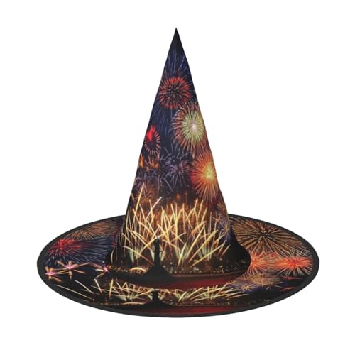 Longzehao Feuerwerk Druck Halloween Kostüm Hexenhut Erwachsene Cosplay Karneval Party Kostüm Zubehör Longzehao Feuerwerk Druck Halloween Kostüm Hexenhut Erwachsene Cosplay Karneval Party Kostüm Zubehör von Longzehao