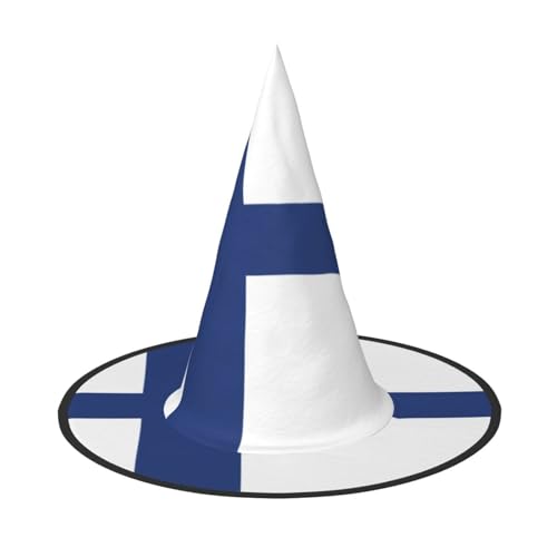 Longzehao Finnische Flagge Druck Halloween Kostüm Hexenhut Erwachsene Cosplay Karneval Party Kostüm Zubehör Longzehao Finnische Flagge Druck Halloween Kostüm Hexenhut Erwachsene Cosplay Karneval Party Kostüm Zubehör von Longzehao