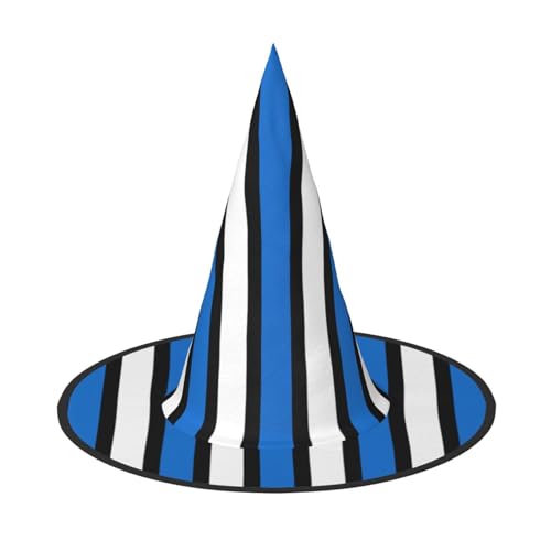 Longzehao Flagge von Estland Druck Halloween Kostüm Hexenhut Erwachsene Cosplay Karneval Party Kostüm Zubehör von Longzehao