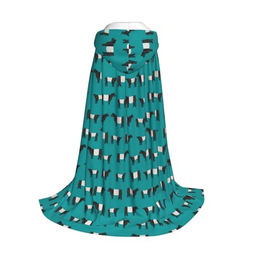 Longzehao Galloway Kapuzenumhang mit Kuh-Druck, für Kinder mit Halloween, Weihnachten, Cosplay, Kapuzenumhang Longzehao Galloway Kapuzenumhang mit Kuh-Druck, für Kinder mit Halloween, Weihnachten, Cosplay, Kapuzenumhang von Longzehao