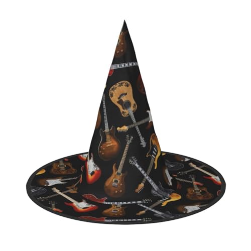 Longzehao Gitarren Druck Halloween Kostüm Hexenhut Erwachsene Cosplay Karneval Party Kostüm Zubehör Longzehao Gitarren Druck Halloween Kostüm Hexenhut Erwachsene Cosplay Karneval Party Kostüm Zubehör von Longzehao