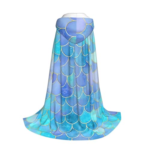 Longzehao Goldener Meerjungfrauen-Umhang mit Kapuze für Kinder mit Halloween-/Weihnachts-/Cosplay-Kostüm Longzehao Goldener Meerjungfrauen-Umhang mit Kapuze für Kinder mit Halloween-/Weihnachts-/Cosplay-Kostüm von Longzehao