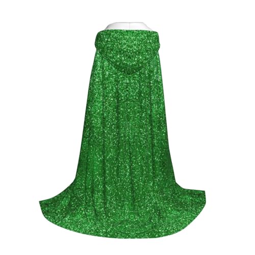 Longzehao Grüner Pailletten-Kapuzenumhang für Kinder mit Halloween-/Weihnachts-/Cosplay-Kostüm Longzehao Grüner Pailletten-Kapuzenumhang für Kinder mit Halloween-/Weihnachts-/Cosplay-Kostüm von Longzehao