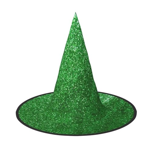 Longzehao Grünes Pailletten-Glitzer-Druck, Halloween-Kostüm, Hexenhut, Erwachsene, Cosplay, Karneval, Party, Kostümzubehör Longzehao Grünes Pailletten-Glitzer-Druck, Halloween-Kostüm, Hexenhut, Erwachsene, Cosplay, Karneval, Party, Kostümzubehör von Longzehao