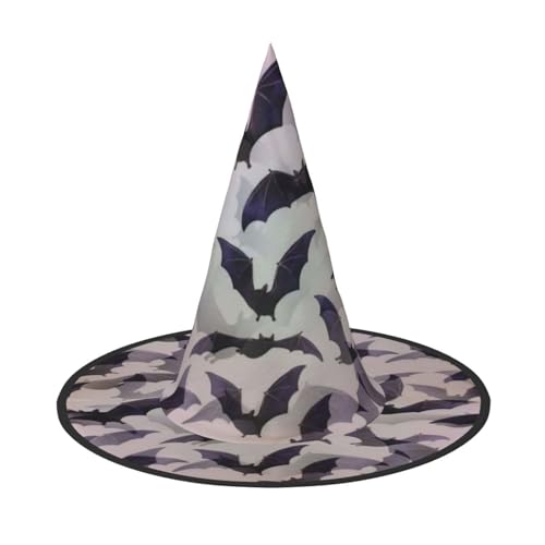 Longzehao Halloween Fledermäuse Grau Druck Halloween Kostüm Hexenhut Erwachsene Cosplay Karneval Party Kostüm Zubehör Longzehao Halloween Fledermäuse Grau Druck Halloween Kostüm Hexenhut Erwachsene Cosplay Karneval Party Kostüm Zubehör von Longzehao