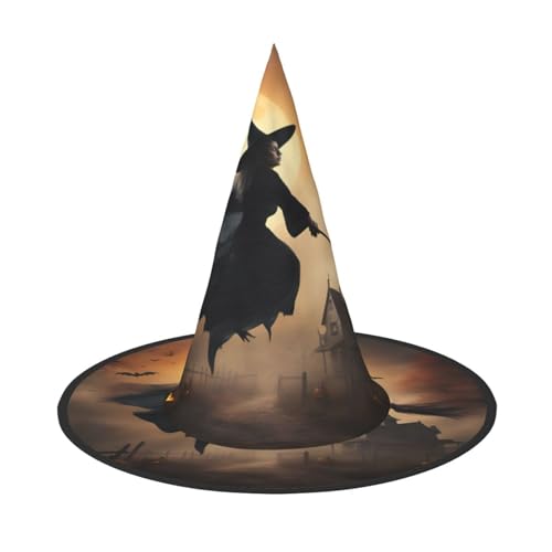 Longzehao Halloween Hexe fliegend 2 Druck Halloween Kostüm Hexenhut Erwachsene Cosplay Karneval Party Kostüm Zubehör Longzehao Halloween Hexe fliegend 2 Druck Halloween Kostüm Hexenhut Erwachsene Cosplay Karneval Party Kostüm Zubehör von Longzehao