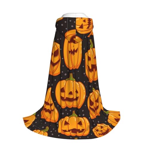 Longzehao Halloween Kürbis Muster Druck Kapuzenumhang für Kinder mit Halloween Weihnachten Cosplay Kapuzenumhang Kostüm Longzehao Halloween Kürbis Muster Druck Kapuzenumhang für Kinder mit Halloween Weihnachten Cosplay Kapuzenumhang Kostüm von Longzehao