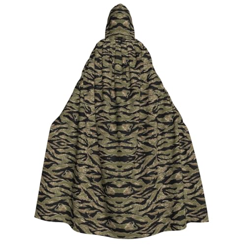 Longzehao Kapuzenumhang für Erwachsene, Motiv: Tigerstreifen, Camouflage, Dekoration, Cosplay-Kostüme, Halloween-Kapuzenmantel Longzehao Kapuzenumhang für Erwachsene, Motiv: Tigerstreifen, Camouflage, Dekoration, Cosplay-Kostüme, Halloween-Kapuzenmantel von Longzehao