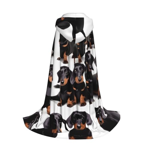 Longzehao Kapuzenumhang für Kinder mit Dackel-Motiv, für Halloween, Weihnachten, Cosplay, Kapuzenumhang Longzehao Kapuzenumhang für Kinder mit Dackel-Motiv, für Halloween, Weihnachten, Cosplay, Kapuzenumhang von Longzehao