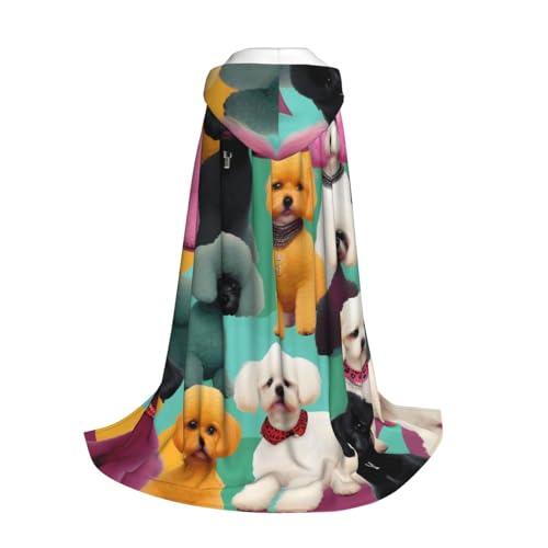 Longzehao Kapuzenumhang für Kinder mit Pudel-Motiv, mit Kapuze, für Halloween, Weihnachten, Cosplay Longzehao Kapuzenumhang für Kinder mit Pudel-Motiv, mit Kapuze, für Halloween, Weihnachten, Cosplay von Longzehao