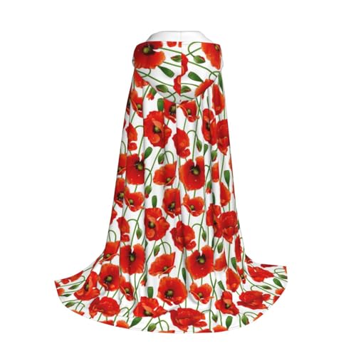 Longzehao Kapuzenumhang mit Blumendruck, für Kinder mit Halloween, Weihnachten, Cosplay, Kapuzenumhang Longzehao Kapuzenumhang mit Blumendruck, für Kinder mit Halloween, Weihnachten, Cosplay, Kapuzenumhang von Longzehao